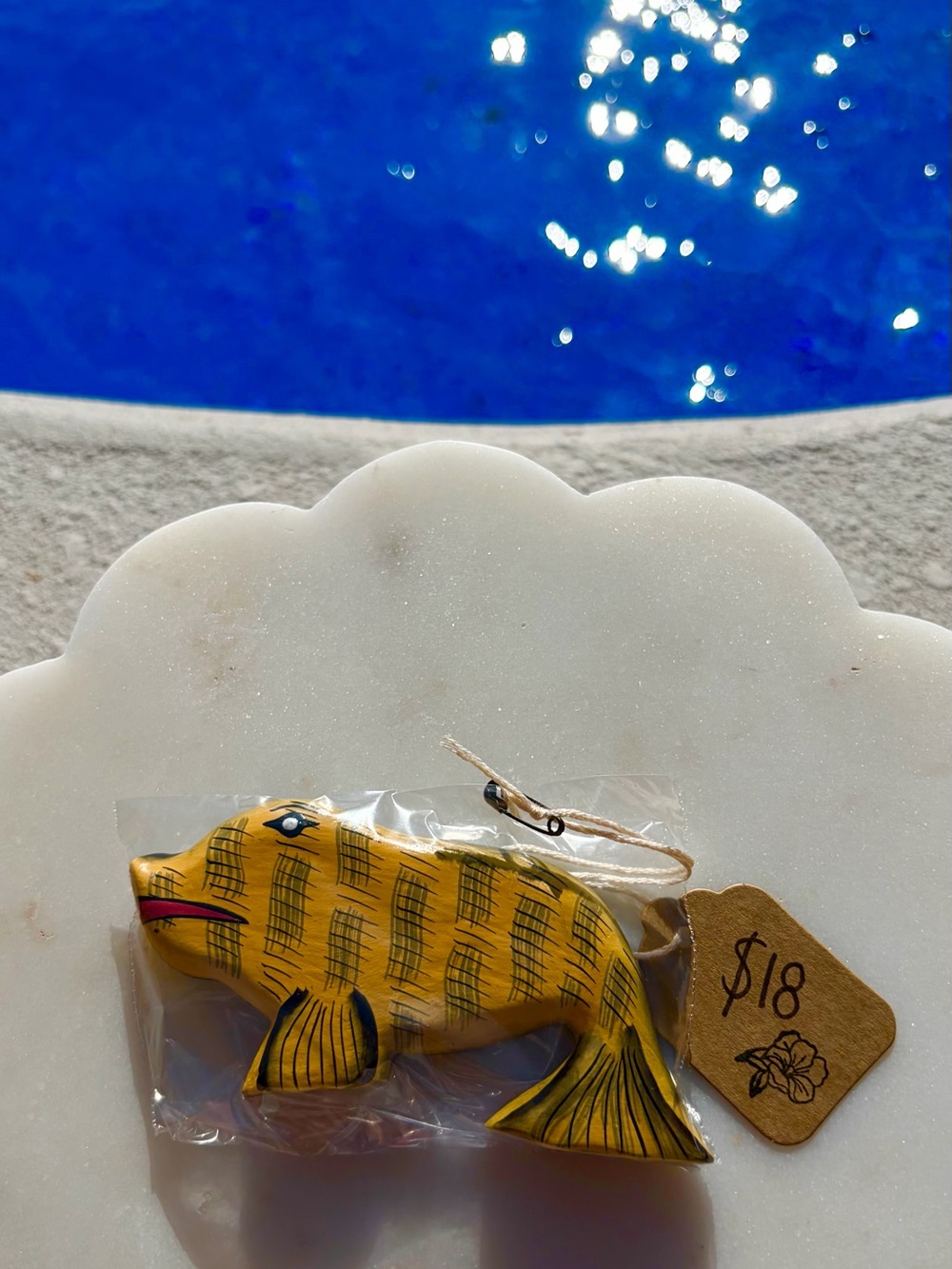 Yellow Manatee 🦭💛 Magnet - Wood Carved and Hand Painted in Indonesia 🧲